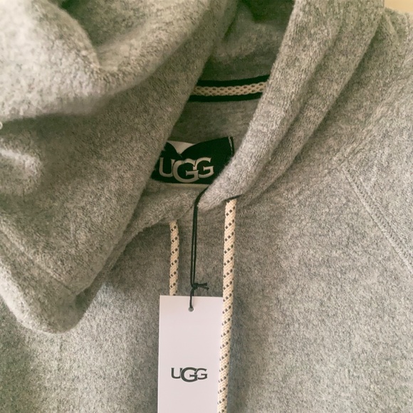 UGG Terrance Hoodie FL in Grey Heather Men Sz M / Women Sz M NEW - Picture 6 of 6
